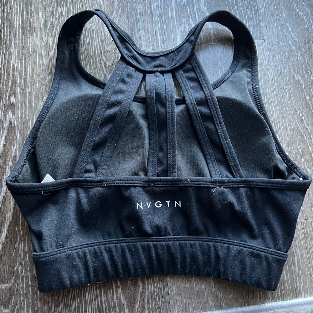 NVGTN black sports bra